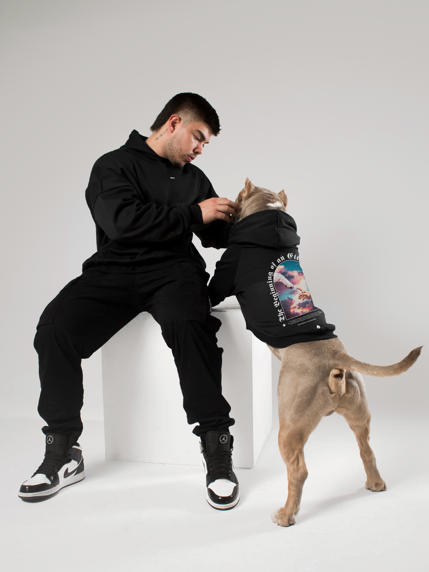 Black Dog Hoodie - The Creation of Adam