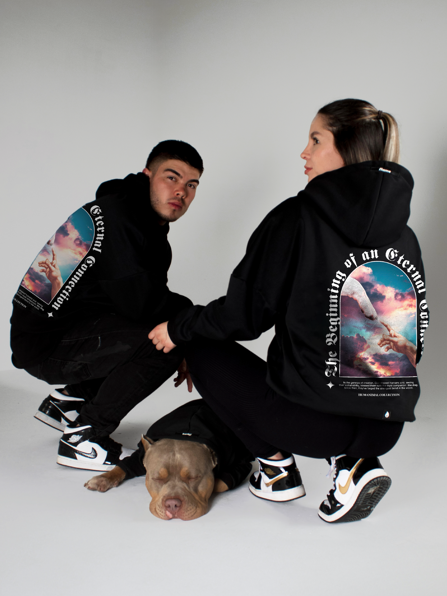 Black Dog Hoodie - The Creation of Adam